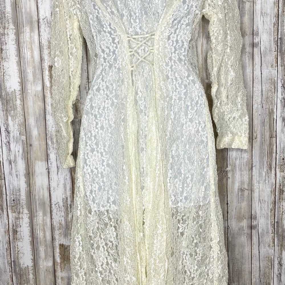 Vintage Dawn Joy Dress Fashions Size 10 Lace Cott… - image 7