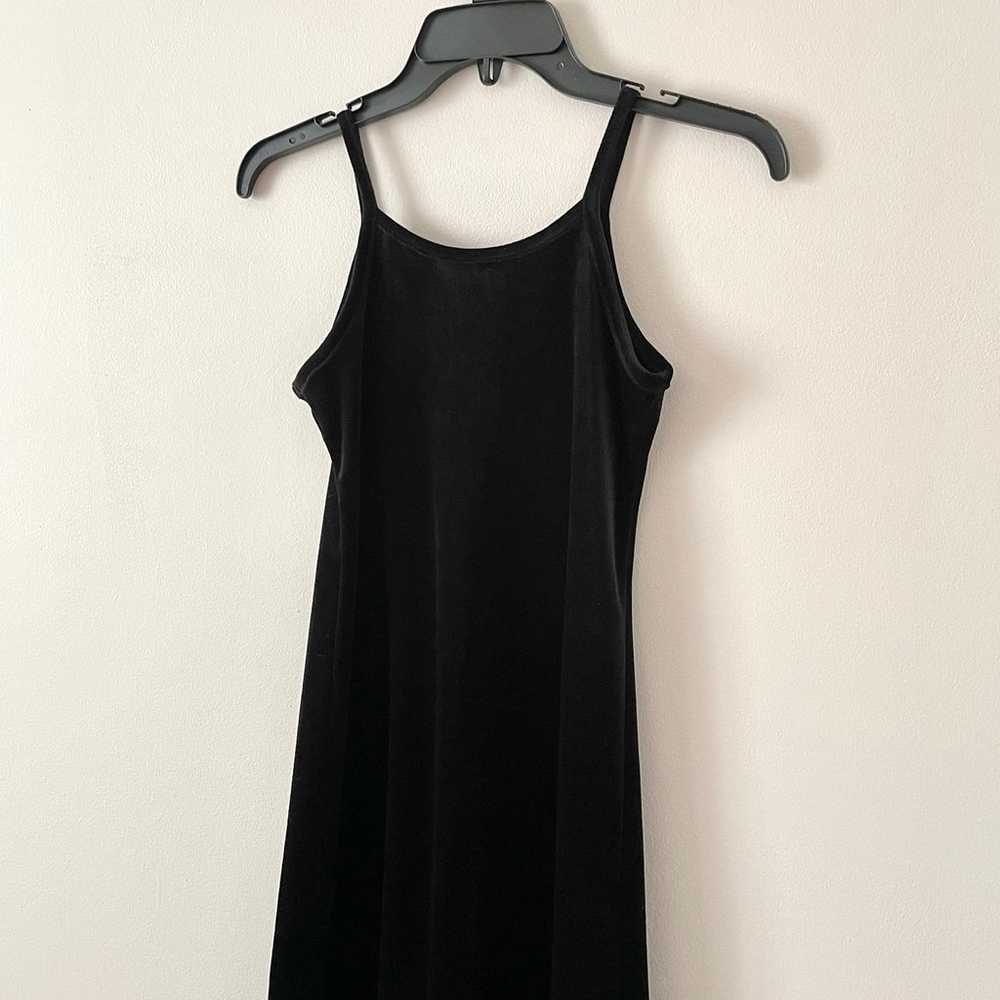 Vintage Black Velvet Dress - image 2