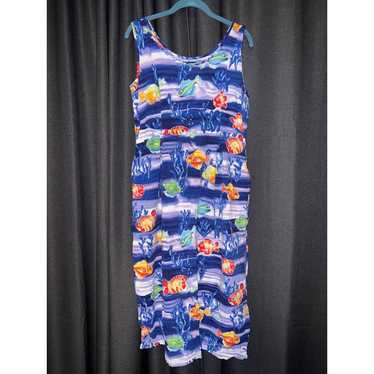 Vintage Jams World Sleeveless Dress Size Medium F… - image 1