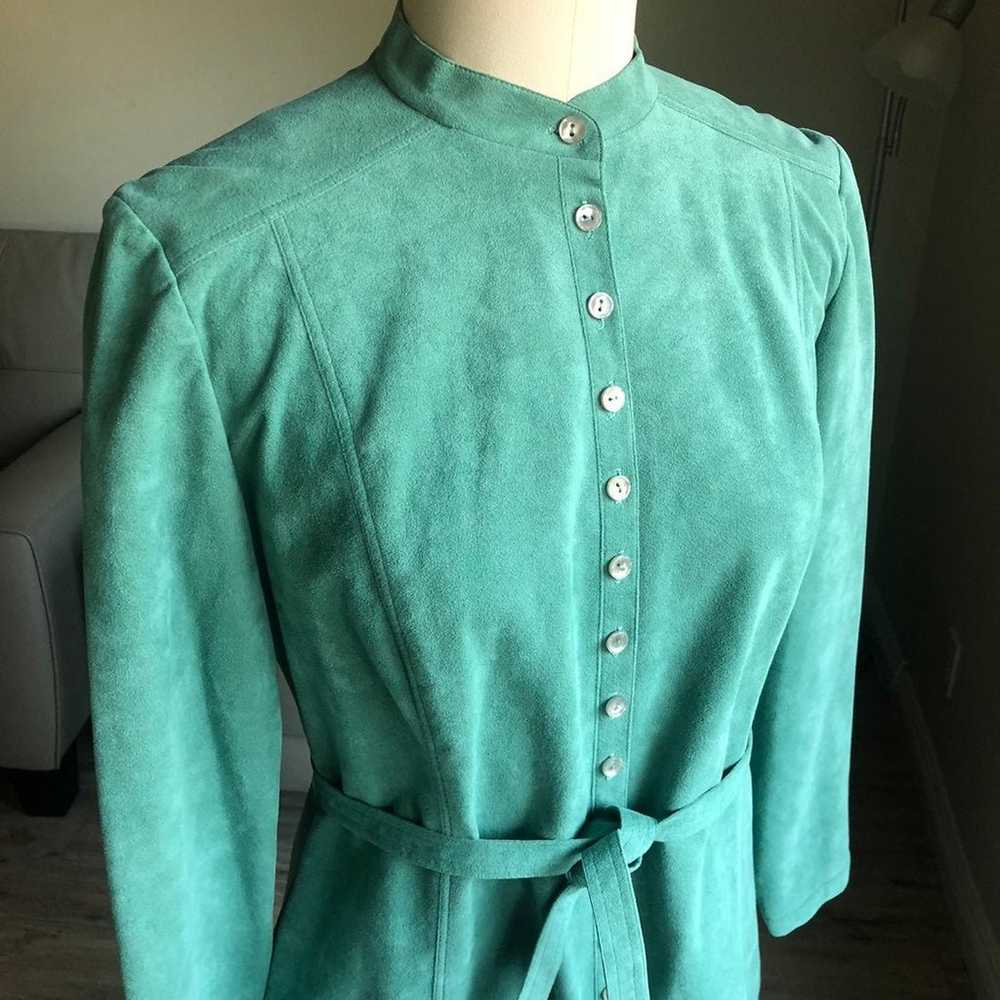 Vintage Roth- Le Cover Ultra Suede Green Dress | … - image 2