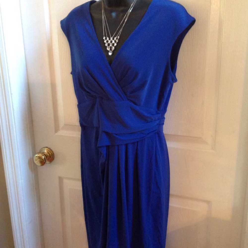 Vintage Calvin Klein Blue Evening Dress - image 7