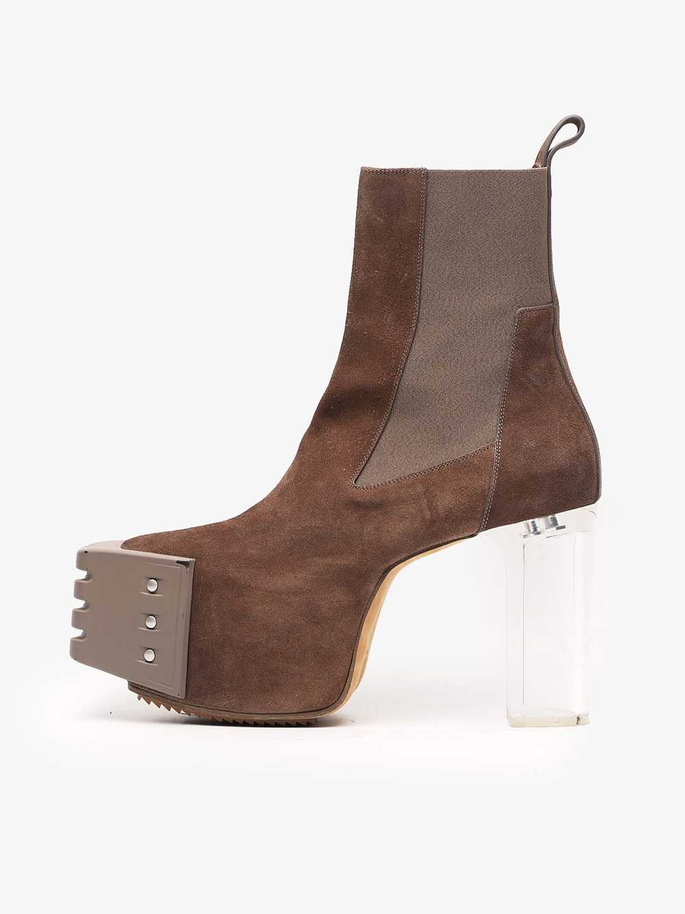 Rick Owens Dust Kiss Grilled Platform Suede Heel … - image 1