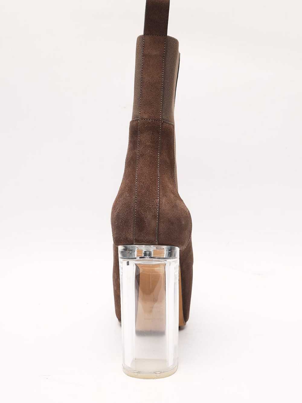 Rick Owens Dust Kiss Grilled Platform Suede Heel … - image 5