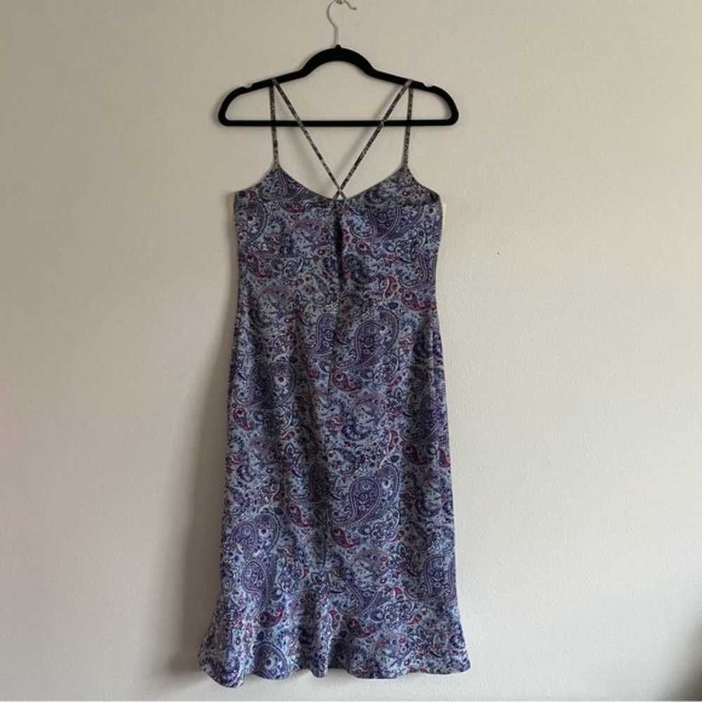 Express World Brand Vintage Y2K Blue Paisley Dress - image 2