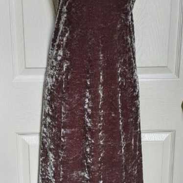 Lilac Wine Purple Beaded Evening Dress - image 1