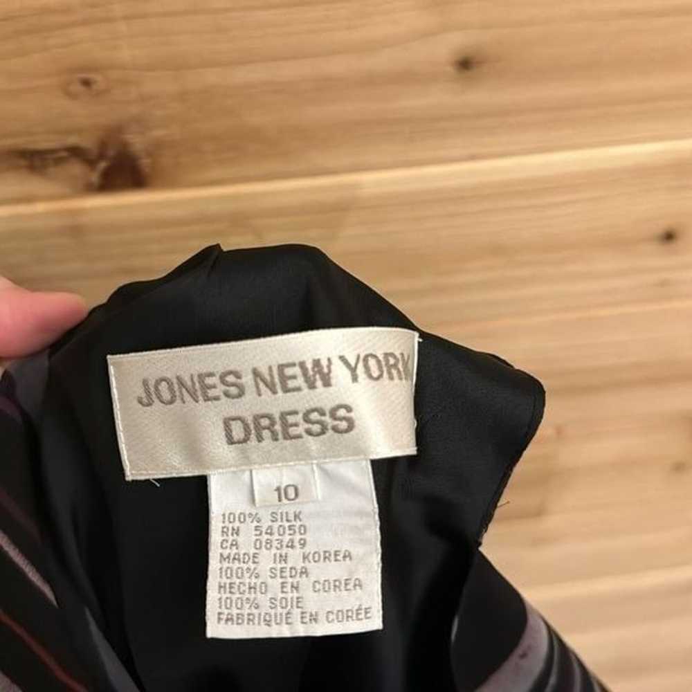 Vintage Jones New York Size 10 100% Silk Y2K Styl… - image 10