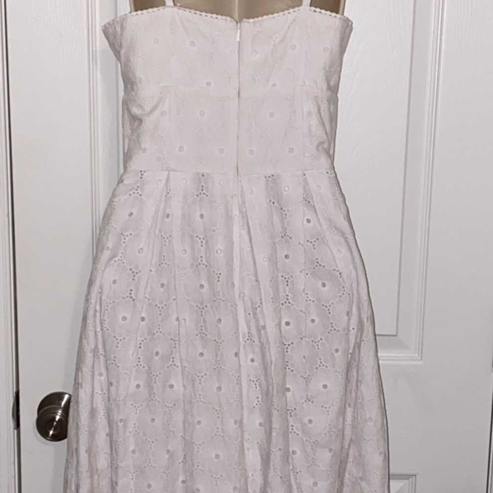 Vintage Lilly Pulitzer White Eyelet Dress White L… - image 3