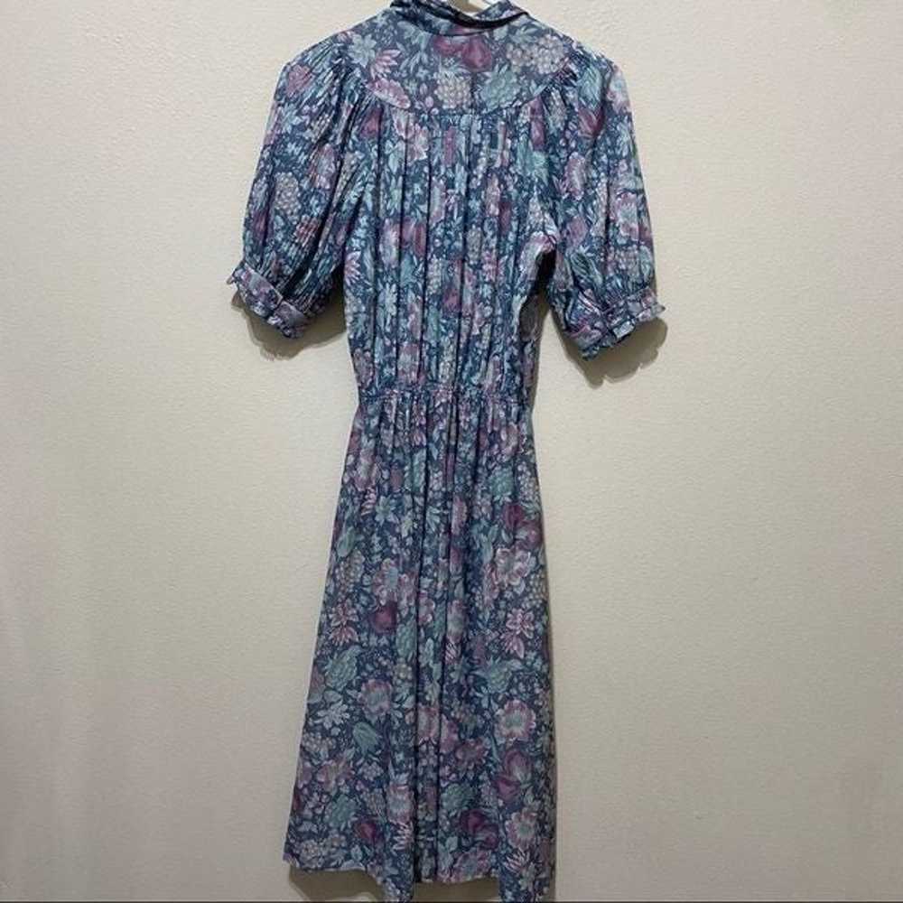 Vintage Floral Midi Dress - image 5