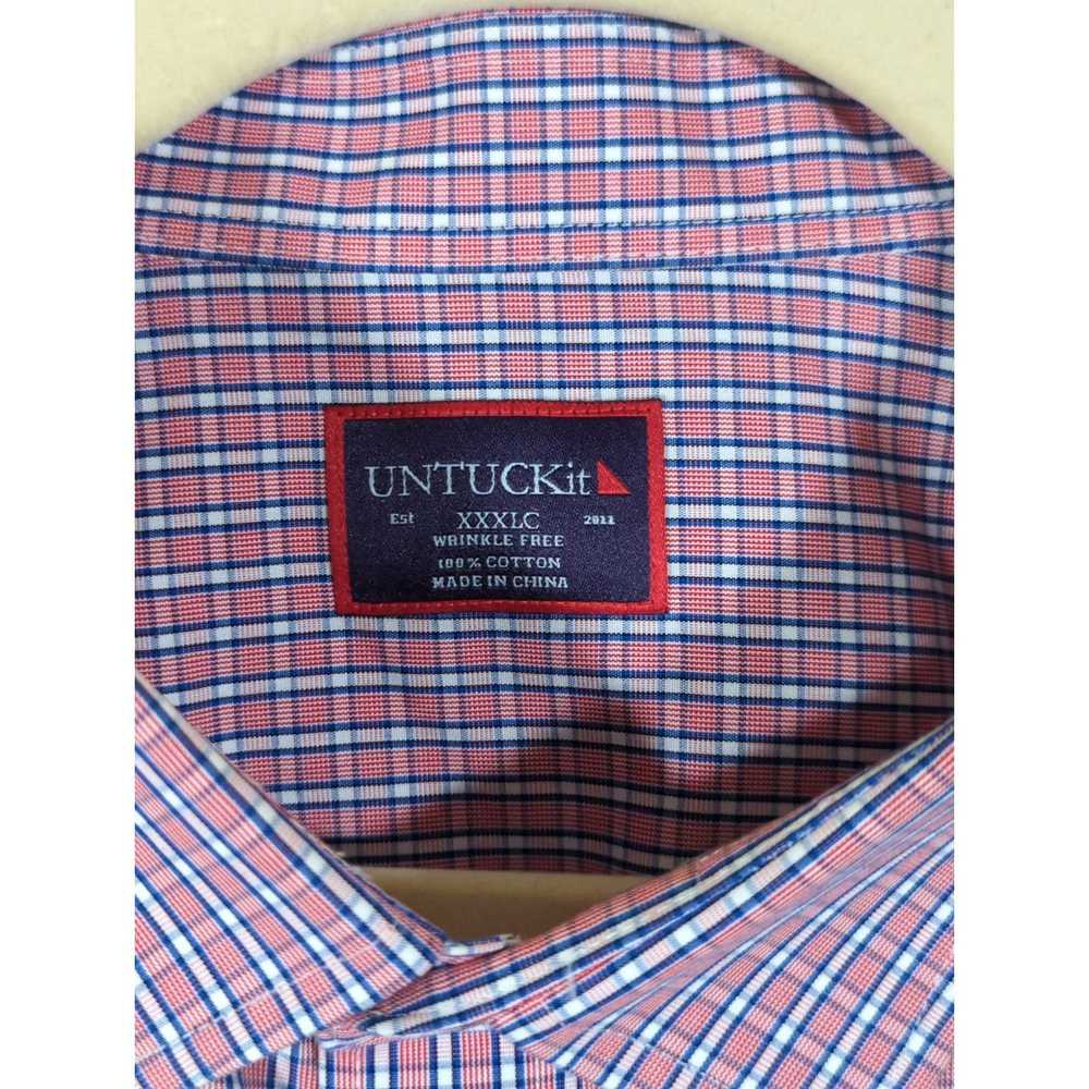 UNTUCKit Untuckit Shirt Men's XXXLC Plaid Wrinkle… - image 4