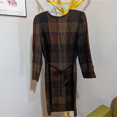 Vintage David Warren plaid dress - image 1