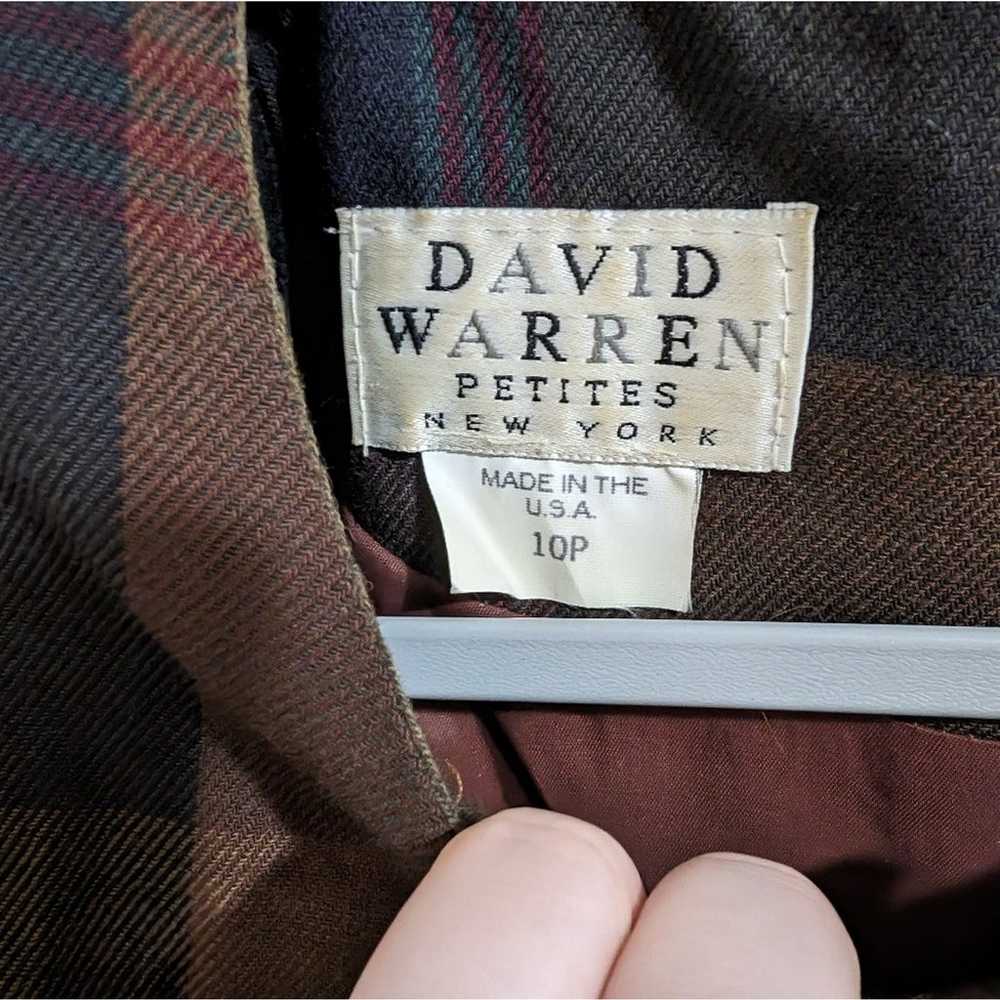 Vintage David Warren plaid dress - image 5