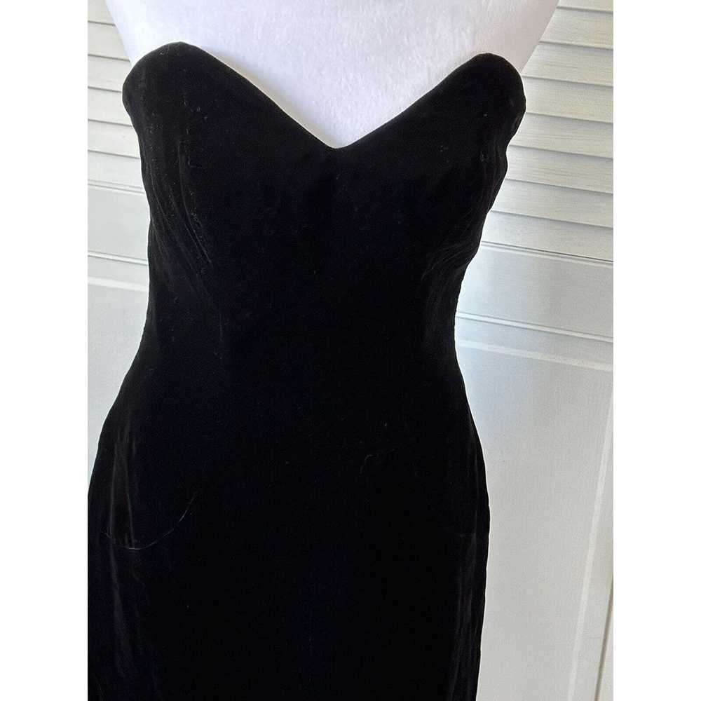 Vintage Victor Costa Saks Fifth Ave. Black Velvet… - image 2