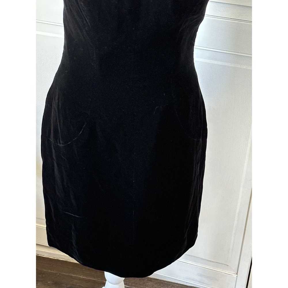 Vintage Victor Costa Saks Fifth Ave. Black Velvet… - image 3