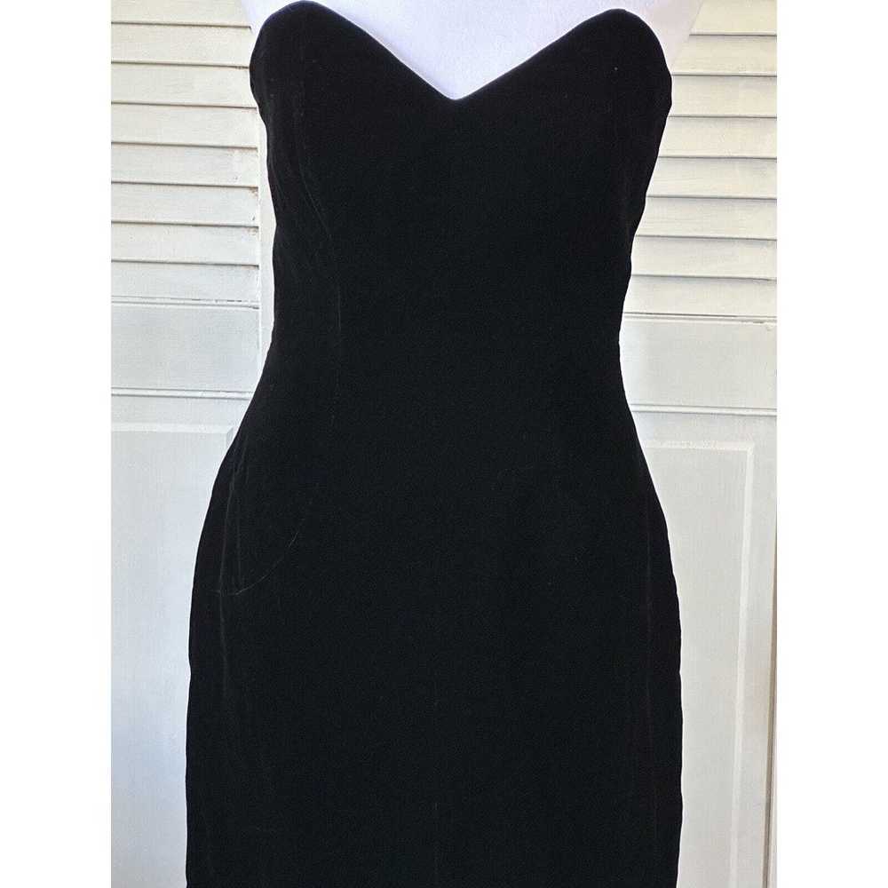 Vintage Victor Costa Saks Fifth Ave. Black Velvet… - image 7