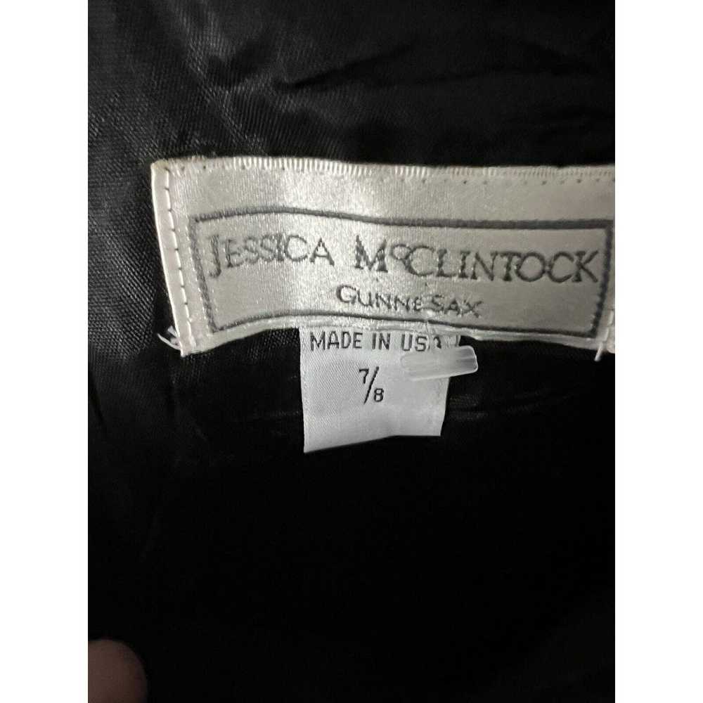 Vintage 90s Jessica McClintock Gunne Sax Black Di… - image 4