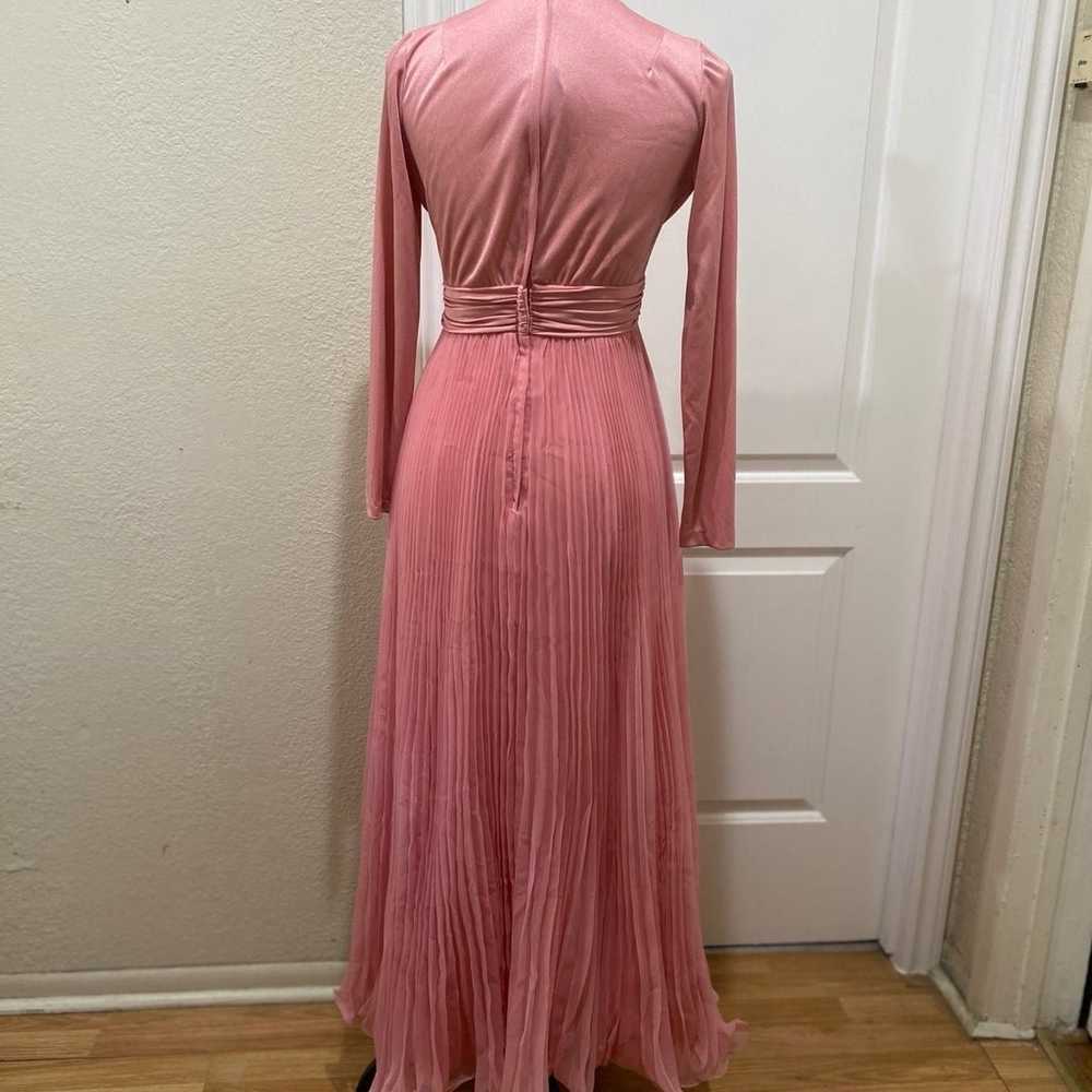 Miss Elliette California Vintage Pink pleated Dre… - image 2