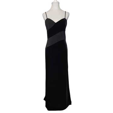 Vintage La Nuit Dress Long Formal Cocktail Velvet… - image 1