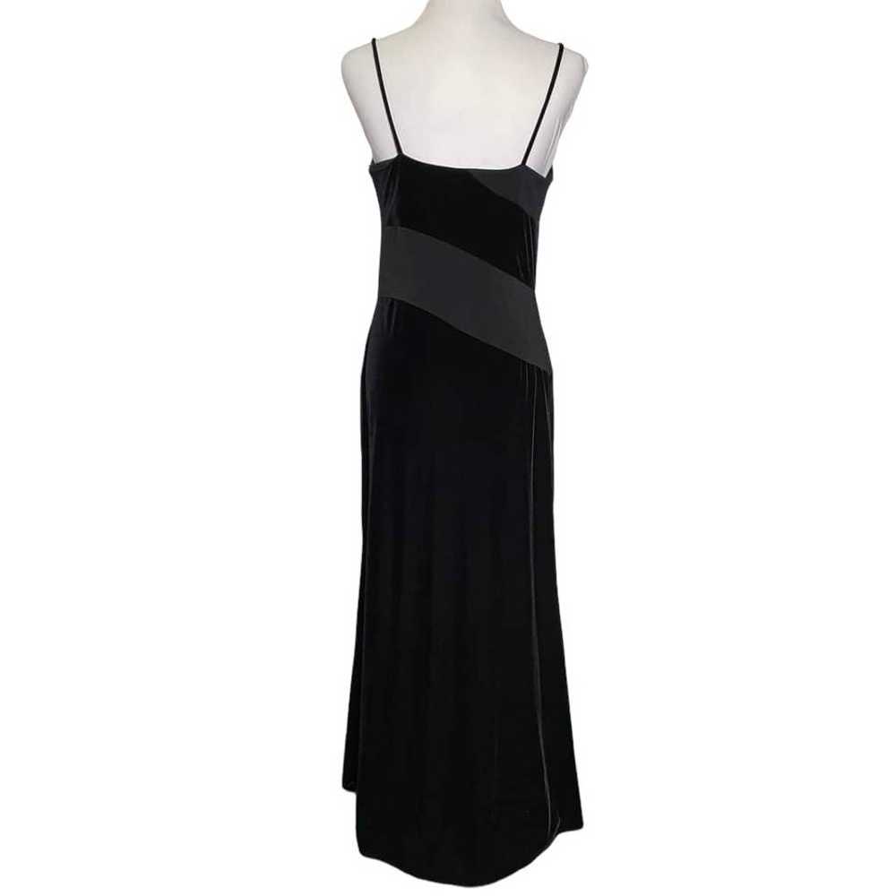 Vintage La Nuit Dress Long Formal Cocktail Velvet… - image 3