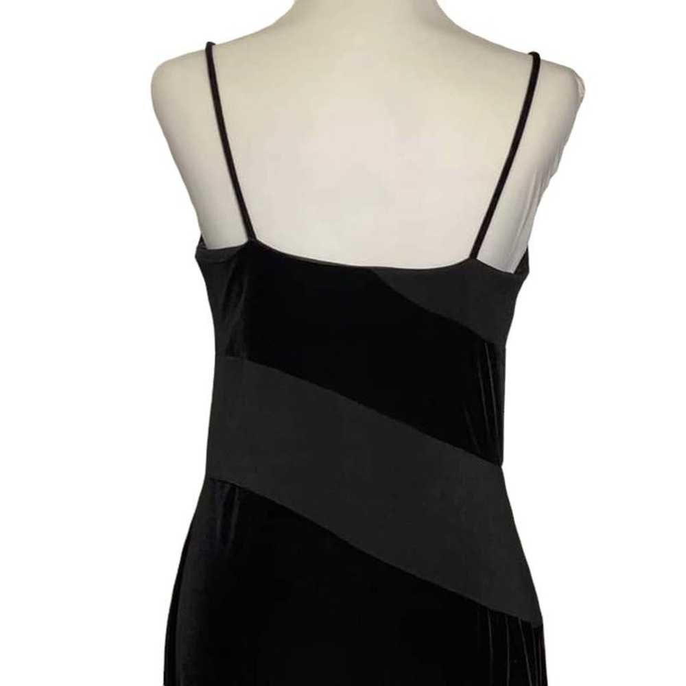 Vintage La Nuit Dress Long Formal Cocktail Velvet… - image 7