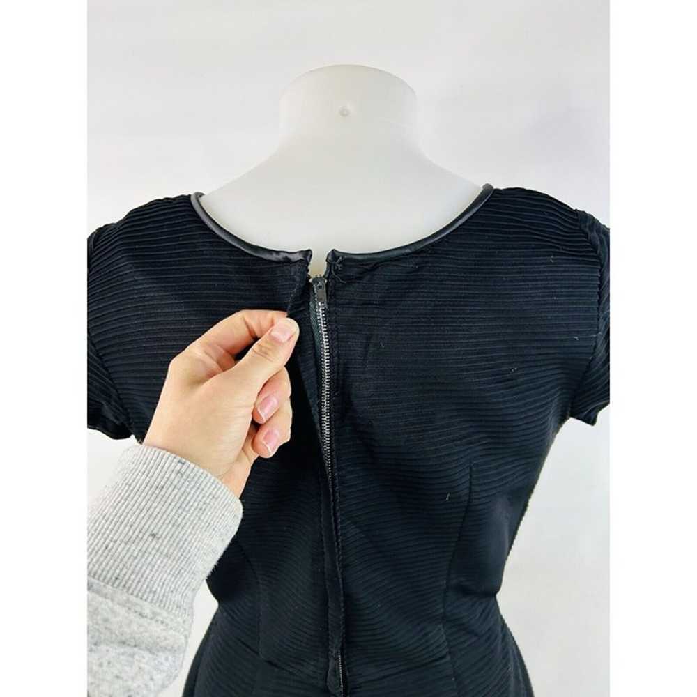 Vintage 1950s Womens Large Black Ribbed Knit Shor… - image 5