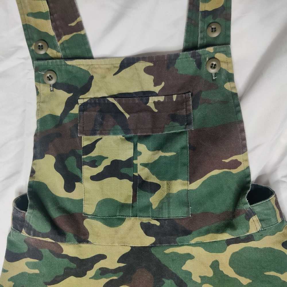 Rare Lip Service Vintage 90s Y2K Cotton Camo Over… - image 3