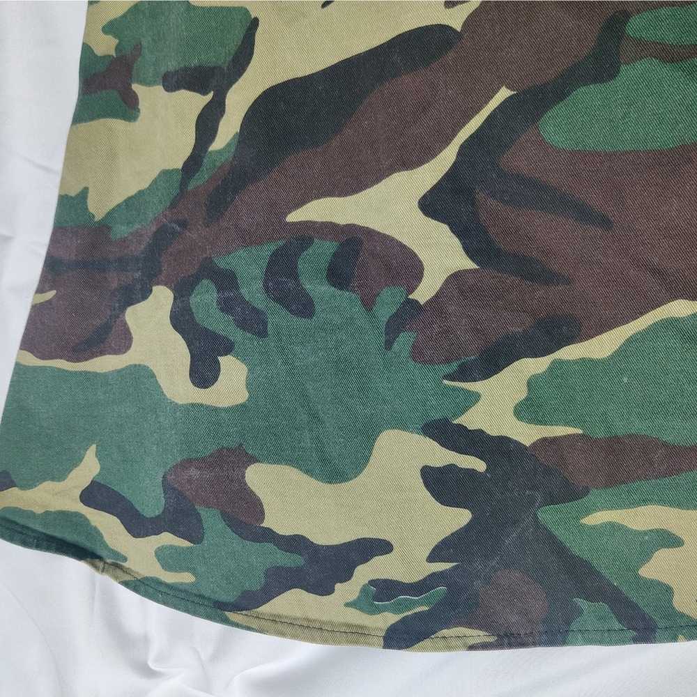 Rare Lip Service Vintage 90s Y2K Cotton Camo Over… - image 4