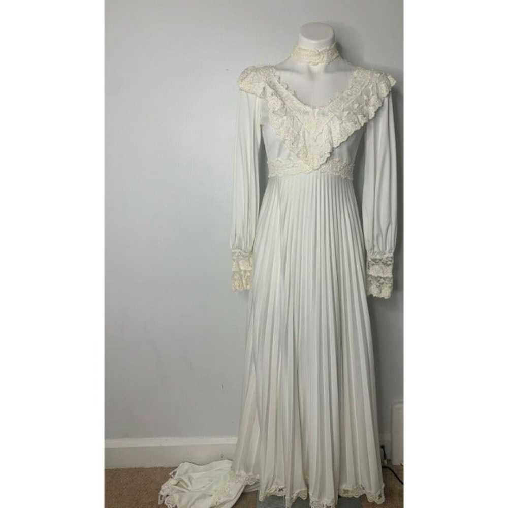 Vintage 1970/80s Union Made Wedding Gown - image 1