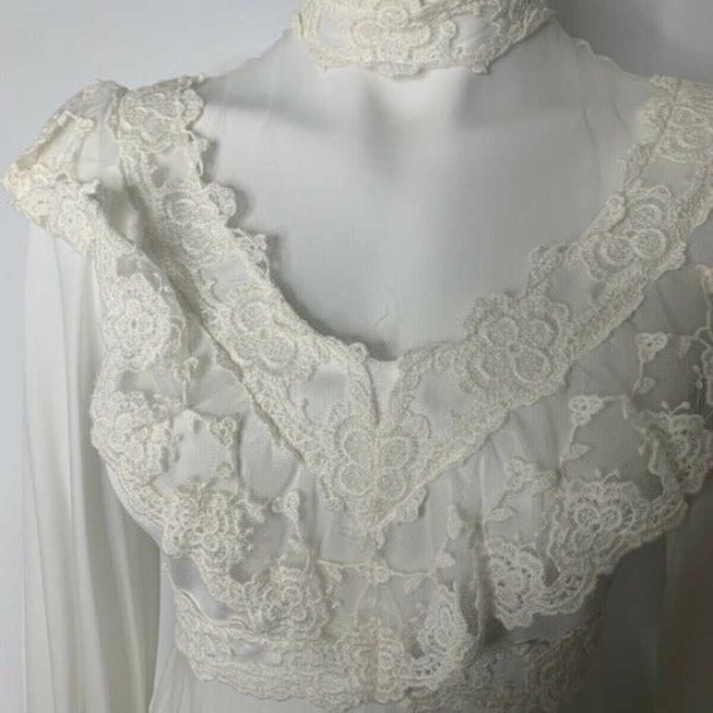 Vintage 1970/80s Union Made Wedding Gown - image 4