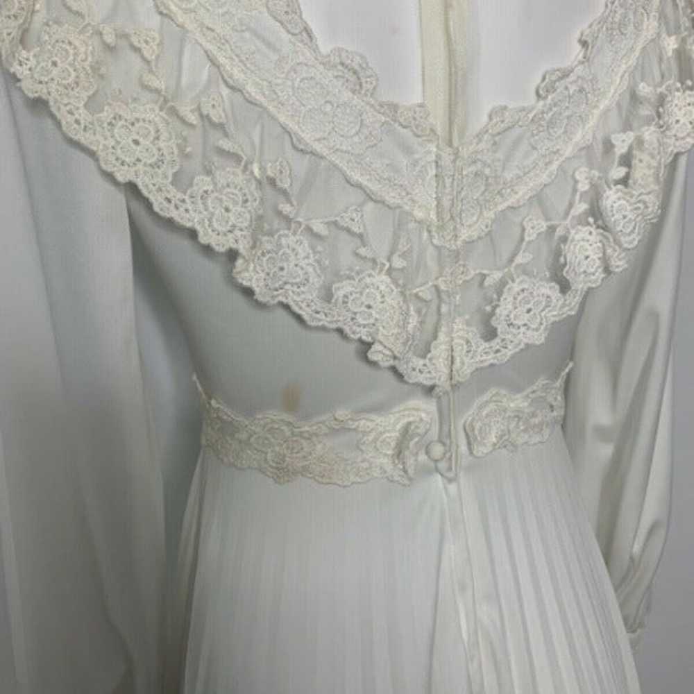 Vintage 1970/80s Union Made Wedding Gown - image 9