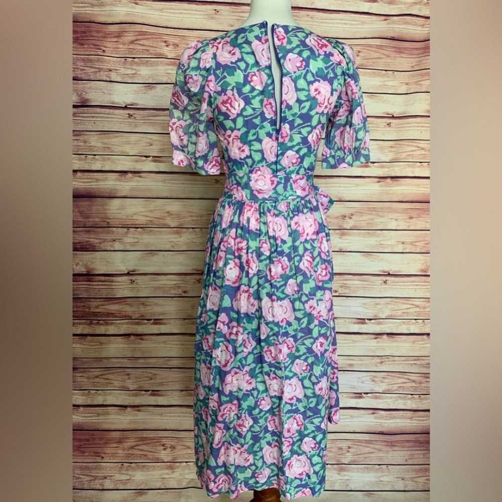 Vintage Laura Ashley Floral Cottagecore Tea Dress… - image 6