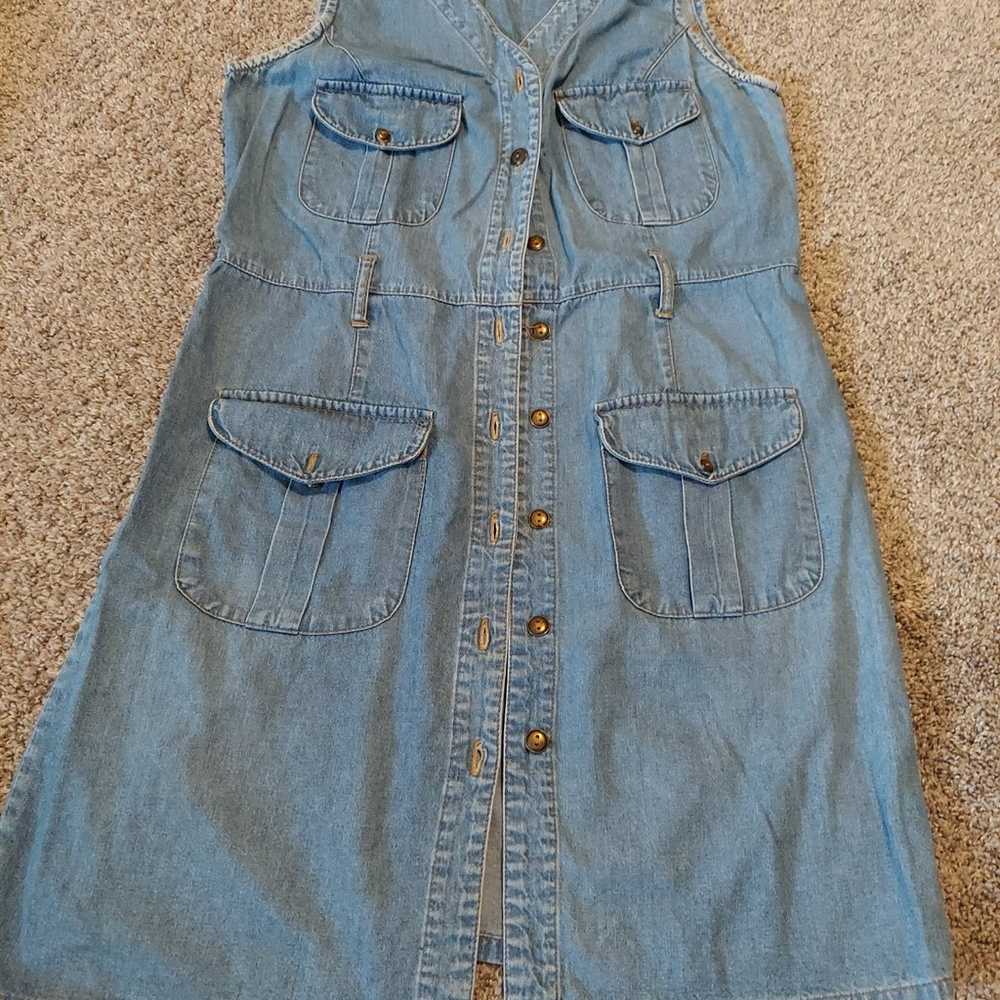 Vintage denim jean  dress - image 1