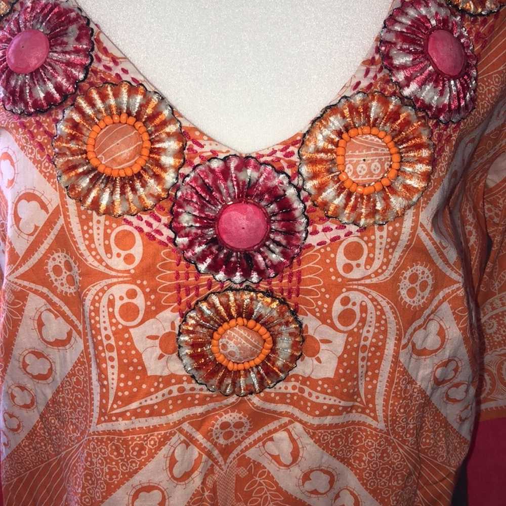 Vintage Saks Fifth Avenue bohemian dress - image 2