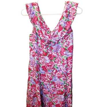 The Eagles Eye Womens Sz 12 Bright Floral Dress M… - image 1