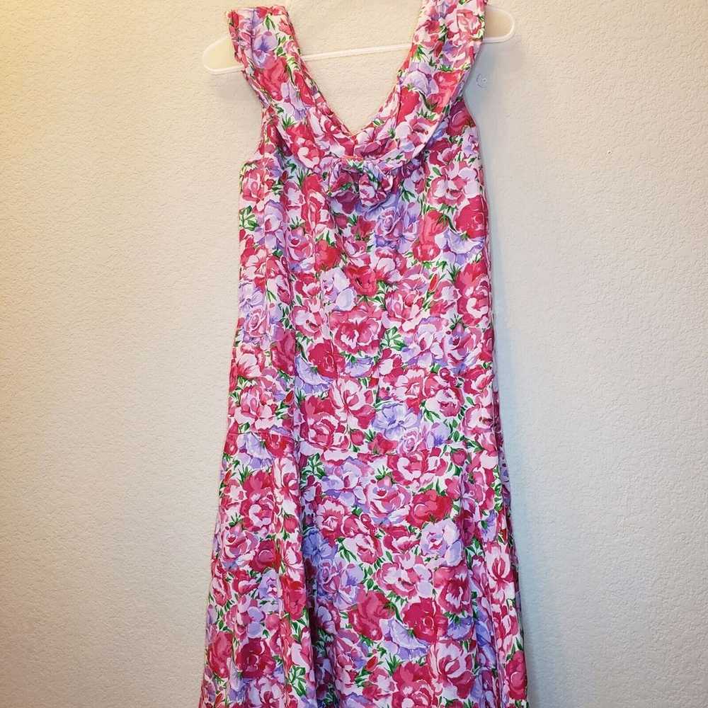 The Eagles Eye Womens Sz 12 Bright Floral Dress M… - image 2