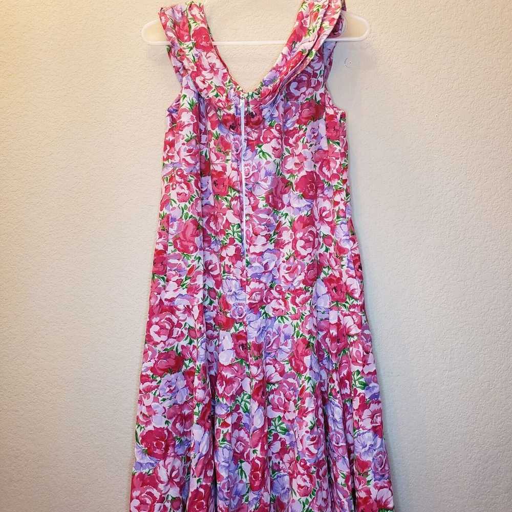 The Eagles Eye Womens Sz 12 Bright Floral Dress M… - image 3