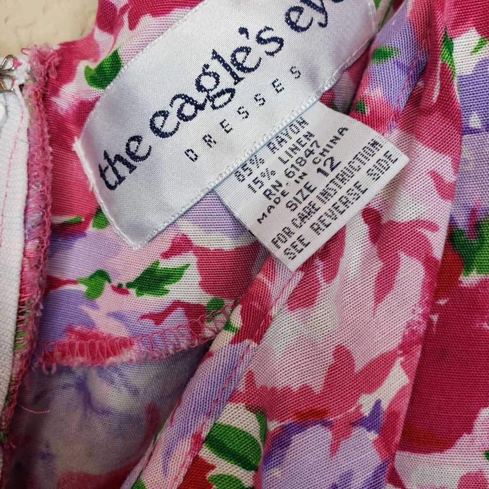 The Eagles Eye Womens Sz 12 Bright Floral Dress M… - image 4