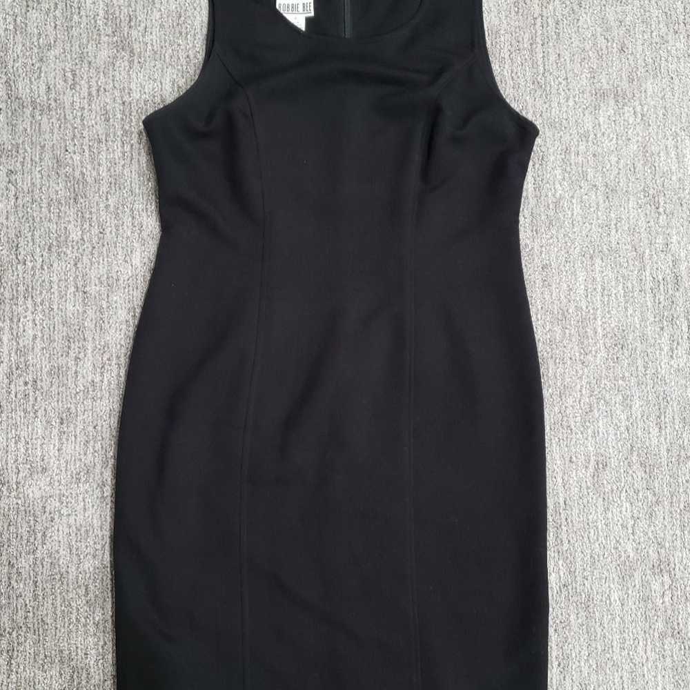 Vintage Robbie Bee Size 12 Black Sleeveless Sheat… - image 1