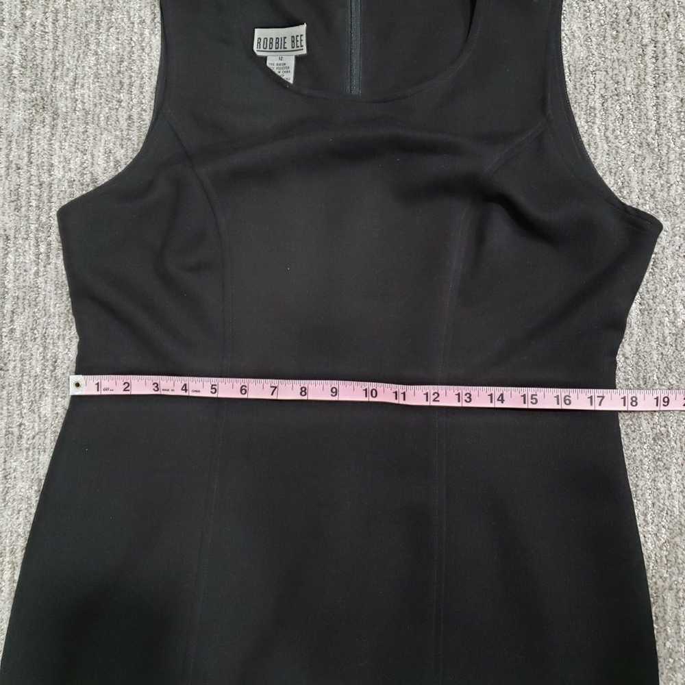 Vintage Robbie Bee Size 12 Black Sleeveless Sheat… - image 3