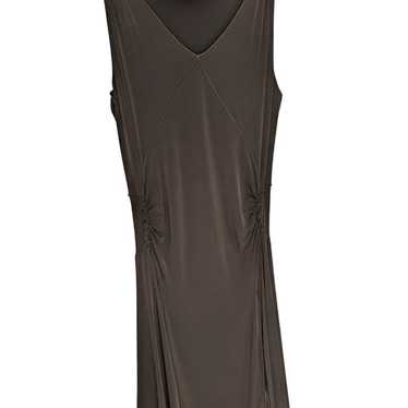 Max Studio Sleeveless Maxi Dress Ruched Brown Siz… - image 1