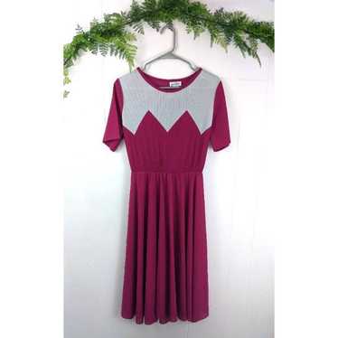 Vintage Zig Zag Pink Dress - image 1