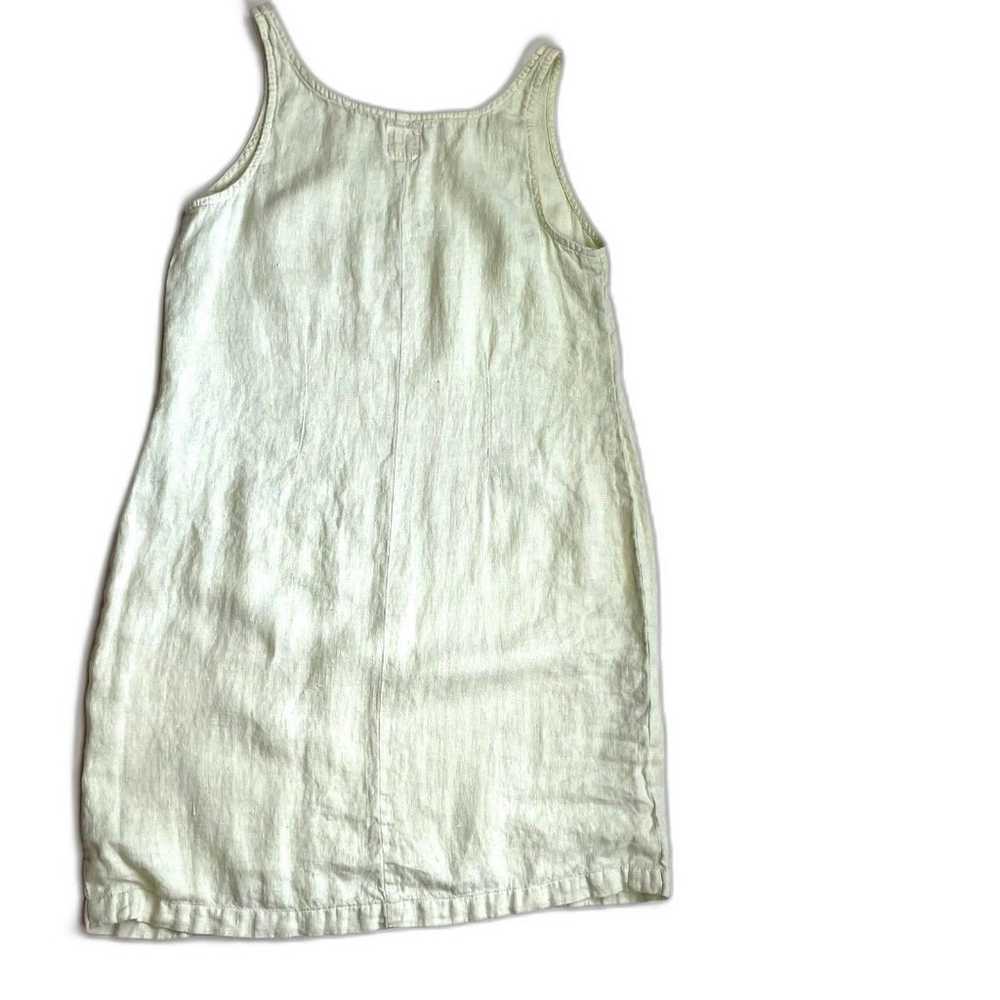 Women's Linen Sleeveless Dress size Large 100% Li… - image 3