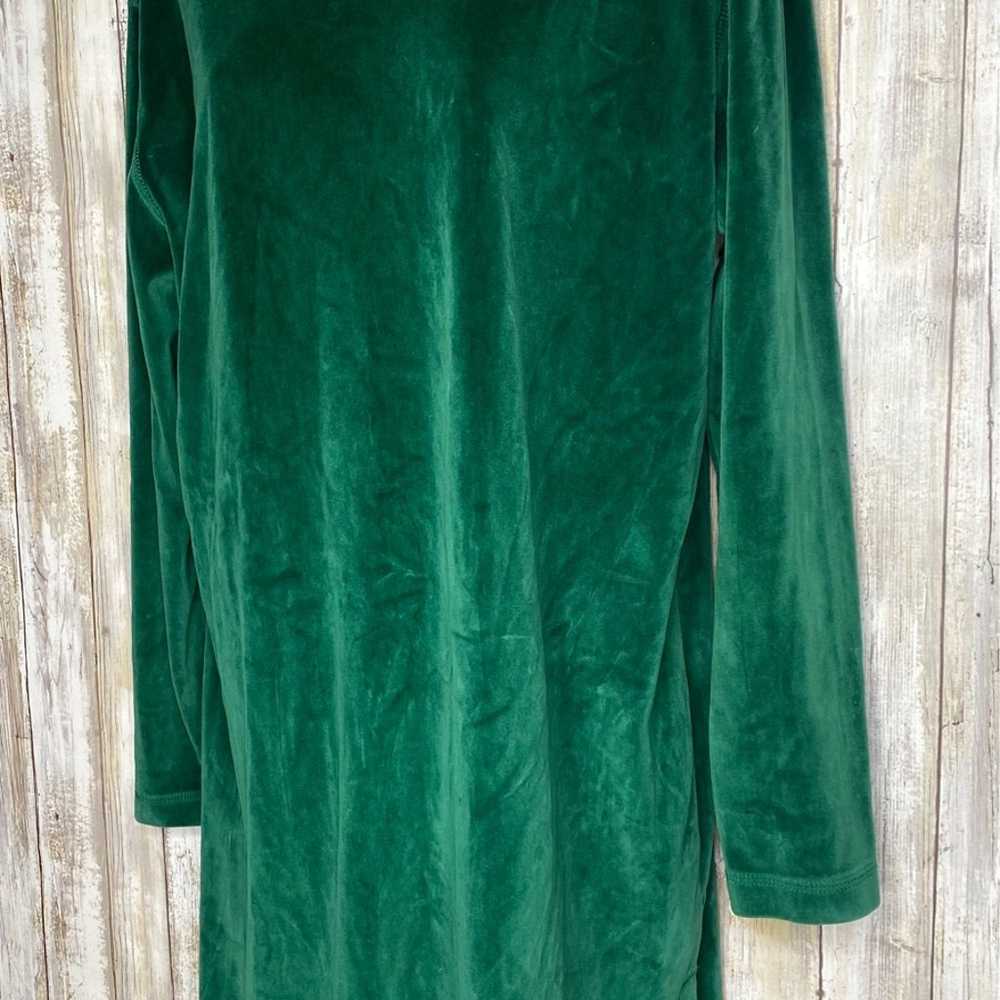 Vintage Susan Bristol Green Velvet Womens Dress S… - image 3