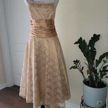 Gold Masquerade Party Dress