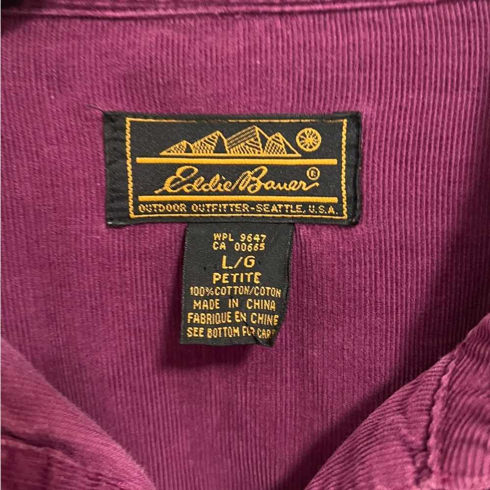 Vintage Eddie Bauer corduroy shirt dress - image 2