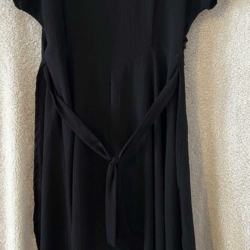 Vintage Late 80’s Black Flowy Maxi Dress by D.B.Y - image 3