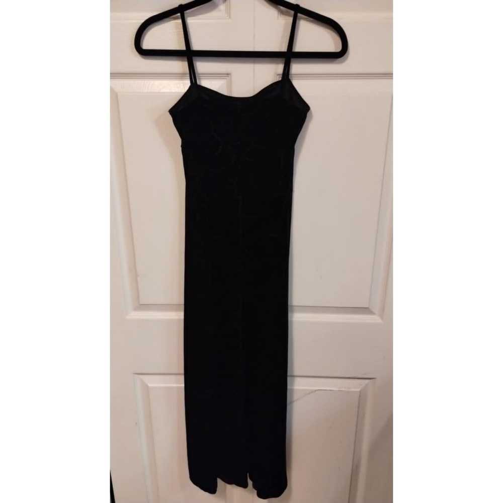 Jalate Y2K Vintage Black Velvet cami maxi dress - image 5