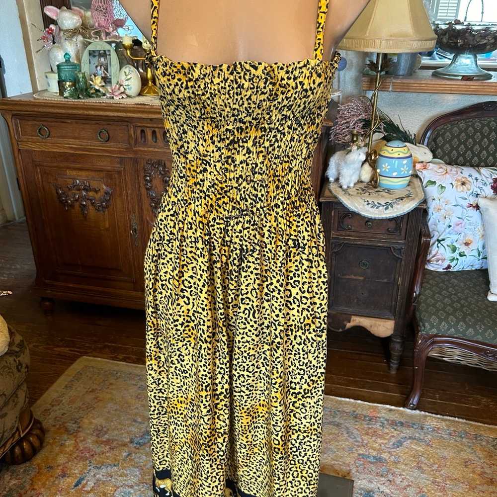 Vintage y2k leopard cheetah sundress - image 1