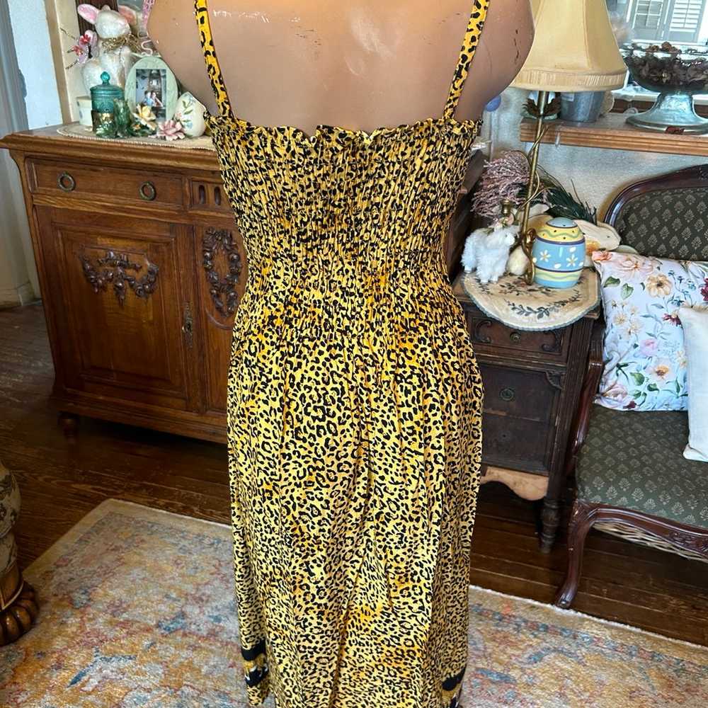 Vintage y2k leopard cheetah sundress - image 5