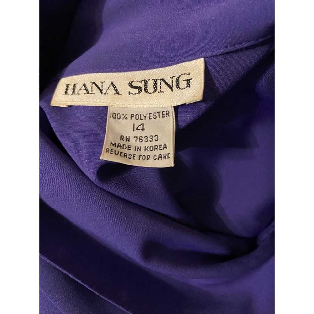 Vintage 1980s Hana Sung Women's Pleated Button Up… - image 9