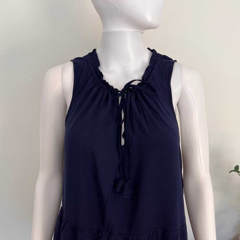 Max Studio tiered sleeveless women’s navy blue ma… - image 3